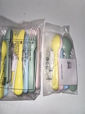 IKEA KALAS Children's Plastic Cutlery & Spoon Sets - New